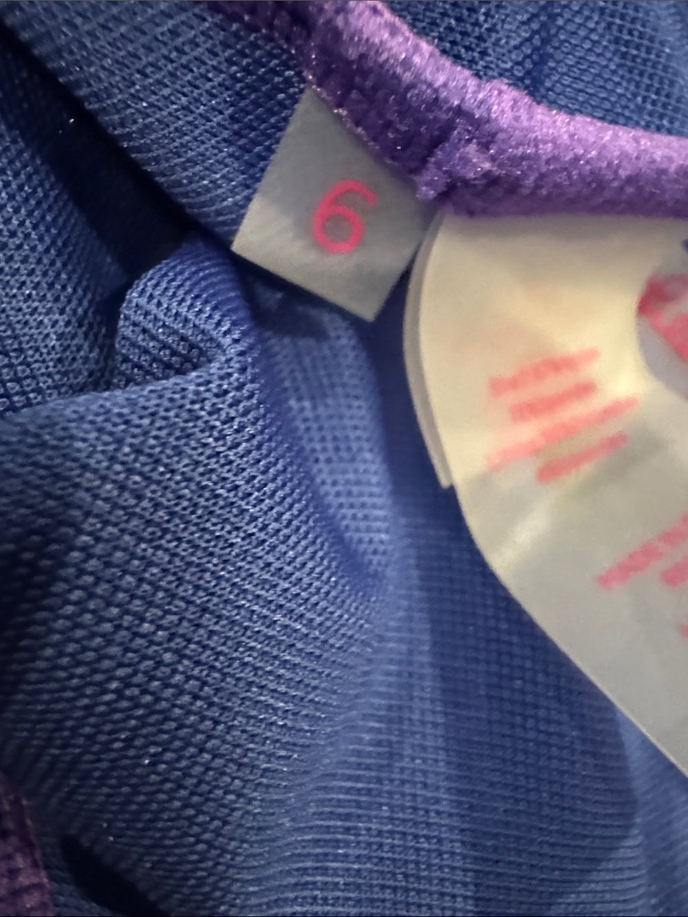 Blue Tropical Print Ruffle Tankini Top - Picture 7 of 7